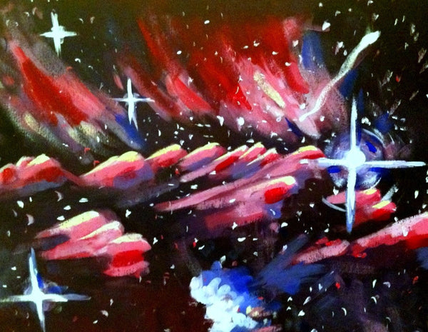 Painting at Hamburger Mary's! (3/31/14)