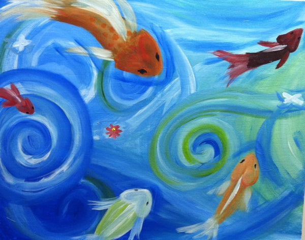 Vino & Painting at Affare! (3/26/14)