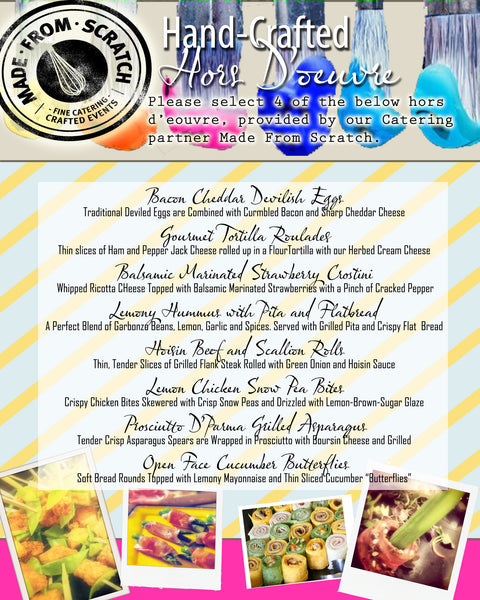 Catered Party and Paint Package - with 'MADE FROM SCRATCH'