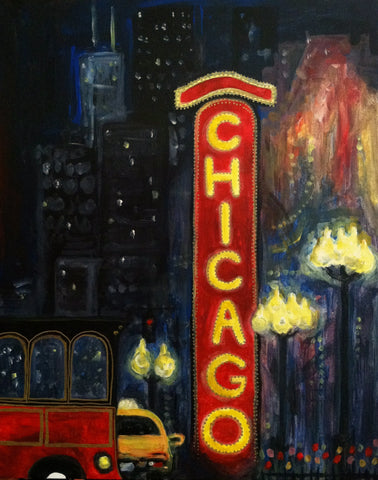 Painting at Chuckie's Chicago! (5/7/14)